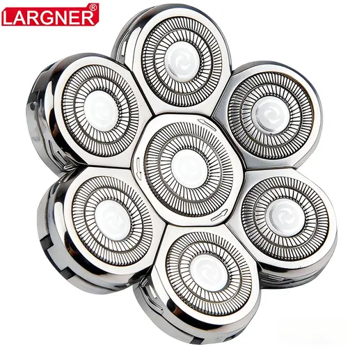 7D 7/8/9 Heads Replacement Heads for Electric Shaver, 1 Count Smooth & Comfortable Shaving Heads, Compatible with Most Brands Except Remington and SkullShaver