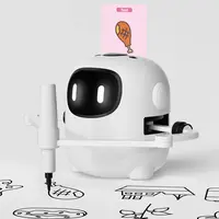 Drawing Robot for Kids, Voice Interactive Educational Drawing Machine, with 150 Cards 12 markers 5 pens. Montessori Painting Learning Toys for 3+ Boys Girls, #Summervibes,back to school