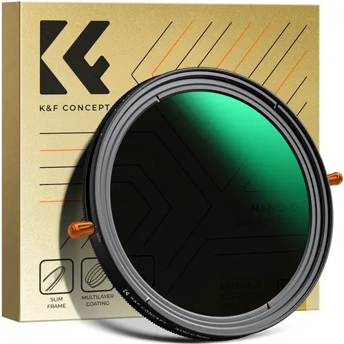 K&F CONCEPT 2-in-1 Variable Fader ND2-32 & CPL Circular Polarizing Lens, Waterproof Nano-D Series Neutral Density Polarizer with AGC Optical Glass, High Definition Image Quality, Self-Locking Filter Frame Camera Accessory