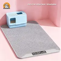 Large Cat Litter Mat for Litter Box, 36"×24" Double Layer Trapping Mat, Non-Slip Water Proof Kitty EVA Litter Pad (NICEPLUS)