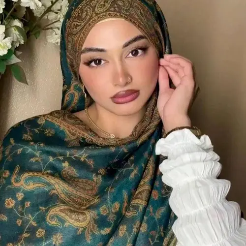 Women's Paisley Instant Hijab For Muslim, Turban Hijab, Boho Style Long Scarf for Women, Fashionable Soft Comfortable Hijab for Daily Wear, Head Scarf, Wrap