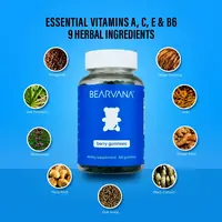 BEARVANA All-In-One Women's Wellness Gummies | The Daily Gummies Worth the Hype | 9 Herbal Ingredients + Vitamins A, C, E & B6 | Berry Flavor | One Month Supply | 60 Gummies