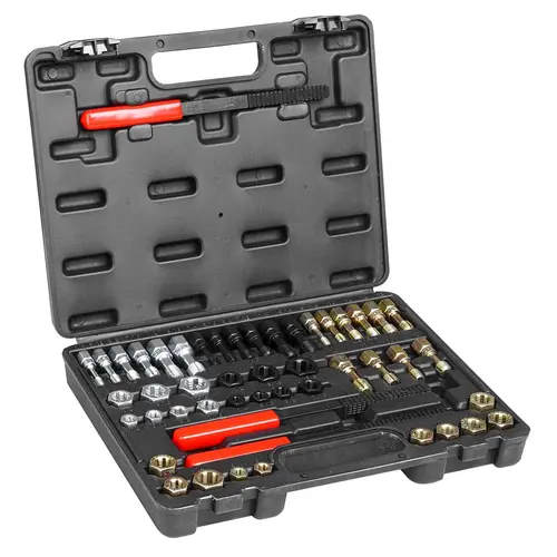 【Summerfinds】VEVOR 49PCS Thread Chaser Set - 3 Std Thread Sets, UNC-UNF-Metric Restorer for Automotive Tools, Mechanics, Cleaning Bolt Holes, Protecting Hands
