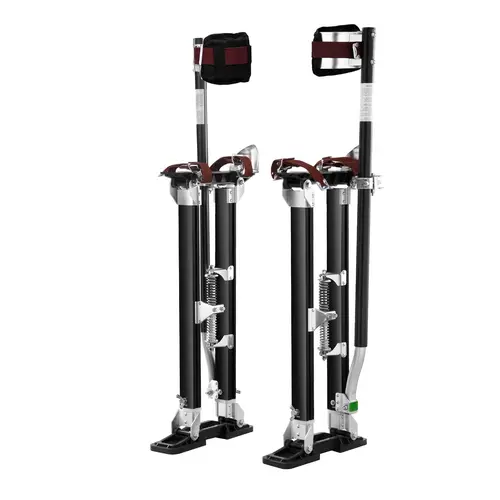 【Summerfinds】VEVOR Adjustable Aluminum Drywall Stilts (24"-40") with Protective Knee Pads, Heavy Duty Non-Slip Construction Tools for Sheetrock Painting, Taping, Home Decoration Hardware Equipment
