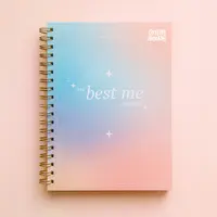 Natalies Outlet My Best Me Journal - A4+ Spiral Bound Quarterly Planner with 252 Pages for Daily Reflections & Productivity - Comfortable Writing Experience - 80 gsm Paper - 11 Sections for Organization - Personal Organizer Book