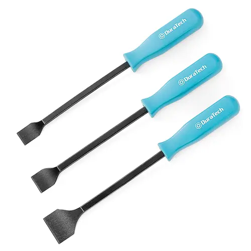 #backtoschool DURATECH Gasket Scraper Set, 3-Piece, 3/4",1",1-1/2", Sharp Edge, Drop Forged for Gasket Removal