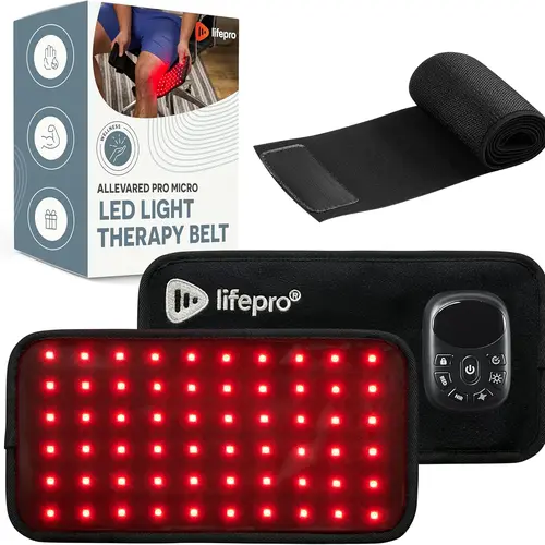 Lifepro Micro LED Light Therapy Belt - Enhance Recovery & Performance with LED Light Therapy | Adjustable Intensity & Vibration
