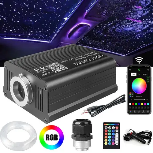 Twinkle 1000pcs 0.03in 9.8ft Starlight Headliner Kit 32W Fiber Optic Lights Star Lights for Car Roof Decor with APP/Remote Control Rgb Car Interior Rgb Interior Ambient,Dealsforyoudays projector
