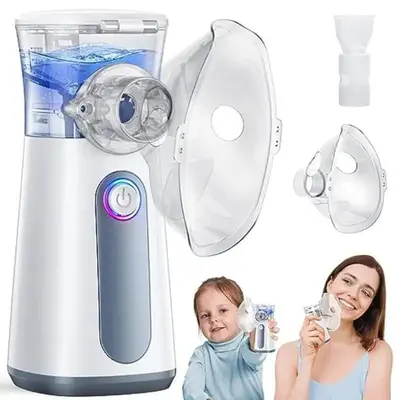 Portable Ultrasonic Air Humidifier, Compact Air Humidifier with Double-Power Mode, Suitable for Home and Travel, Face Care Product, USB Powered Humidifier Machine, Rechargeable Portable Humidifier