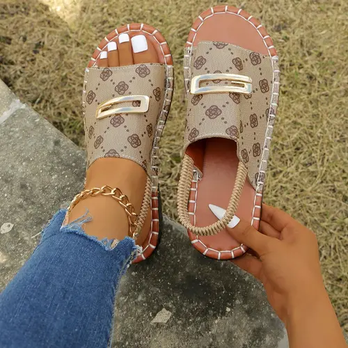 Women's Fashionable Slingback Sandals, Casual New Style Comfortable Lightweight Sandals for Outdoor, Versatile Commuter Shoes for Daily Wear