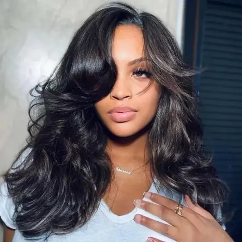 Tinashe Hair Layers U Part Wig Layered Loose Body Wave & Highlight Body Styles with Highlights, Beginner Friendly Glueless, 180% 250% Density