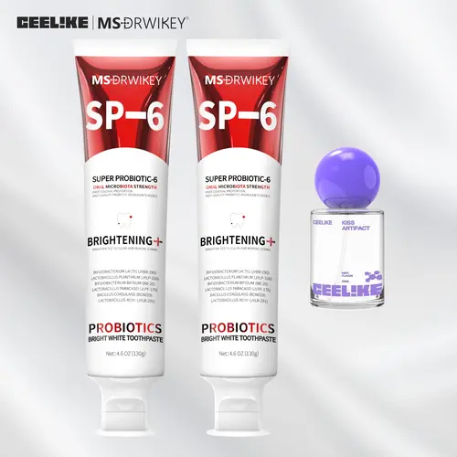 CEELIKE｜MSDRWIKEY  Oral Care Set SP-6 Toothpastes Brightening Formula with  Oral Spray for Long Lasting Fresh Breath, Teeth Cleaning Kit, Mouth Care Kit, 150G, Cool Mint Toothpastes, Care Toothpastes, Long-Lasting Freshness, Fresh Breath Boost