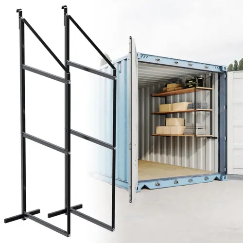 Container Shelving Bracket for Shipping Container - 2PCS Organiser Hanger magnetic  cabinet latch Hangable Hanging Hook Steel