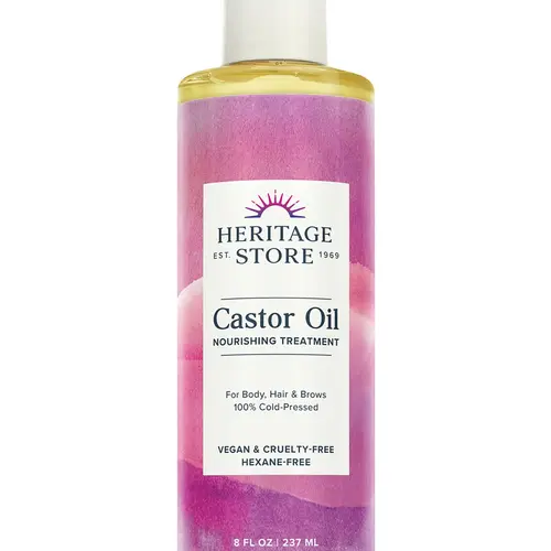 HERITAGE STORE Nourishing Cold-Pressed Body Care Oil, Vegan Cruelty-Free Plant-Based Hydrator for Shiny Hair & Skin in Beauty Routine, 8 fl oz