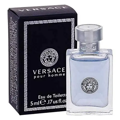Men's Versace Pour Homme Eau de Toilette, Single Item Mini Size, 0.17 oz (5ml)