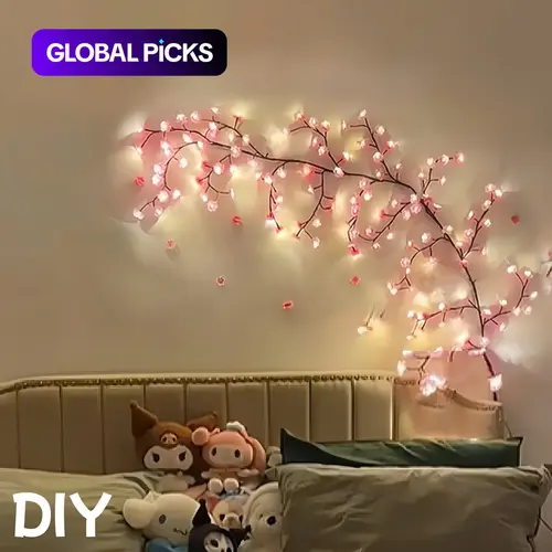 LED Tree-Shaped String Light, USB-Powered Lights Decorative Wall Ambient Lighting for DIY Wreaths, Room Decor, Weddings & Holiday Celebrations, LED Strip Light Decoration, Led Lighted