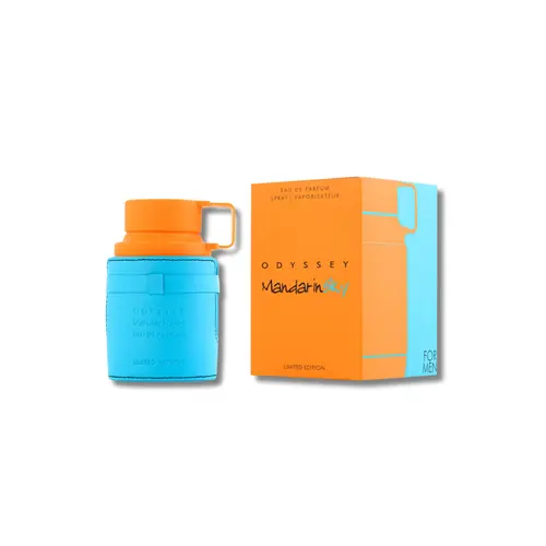 Armaf Odyssey Mandarin Sky Eau De Parfum (EDP) for Men Adults - Aromatic Citrusy Fragrance with Warm Spicy, Amber, Vanilla Notes, Long-Lasting Limited Edition, Alcohol-Containing, 2.02 fl oz Single Item Masculine Fragrance