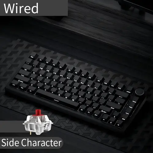 AJAZZ AK820 Wired Mechanical Keyboard, Hot Swappable Keyboard, Side Engraved Keycap Keyboard, Full Key Hot Swap Gasket Structure Keyboard, Gasket Mount Keyboard, Gaming Keyboard for Gaming, Computer Game Hardware