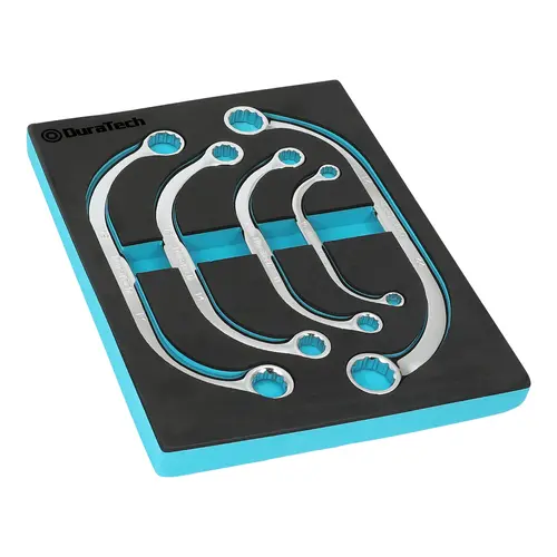#backtoschool DURATECH Half Moon Box Wrench Set, CR-V Steel, with EVA Foam Tool Organizer