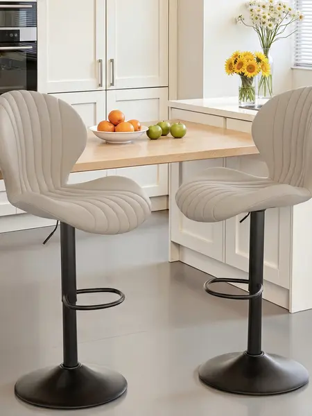 Bar Stools Set of 1/2/3 Modern Swivel Bar Chairs, Barstools Counter Height with High Backrest, Easy 3-5 Minute Assembly for Bar, Kitchen, Dining Room
