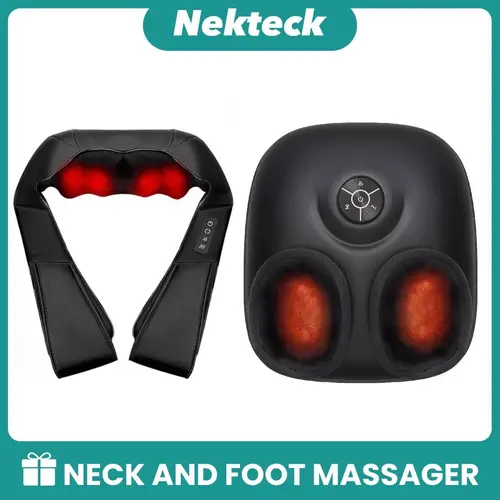 Nekteck Neck Massager & Foot Massager, Gift for Father Mother Friend