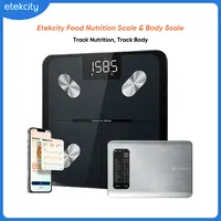 Etekcity Intelligent Bathroom Weight Scale Bundle - Digital Body Fat Scale with Accurate Weighing, Bluetooth Composition Tool, Food Nutrition Tracker, Vesync App Integration for Fitness & Healthcare SummerWins, DealsForYouDays