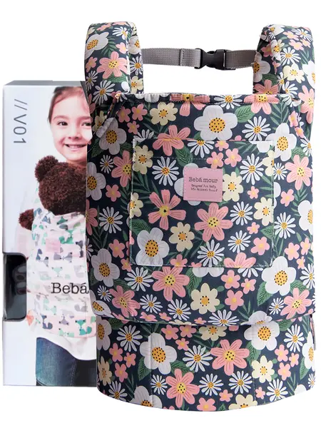 BEBAMOUR Original Reborn Baby Doll Adjustable Ergonomic Carrier - Unisex, Adjustable Fit, Padded Strap Doll Accessory for Role-Play, Kids' Perfect Gift