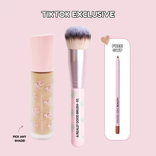 [TikTok Exclusive] Beauty Base Babe Bundle - A Really Good Foundation & Brush
