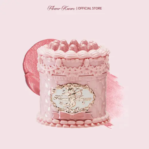 Flower Knows Strawberry Cupid Collection Cake Lip Cream, Smooth Matte Lip Cream, Long Lasting, Non-Stick Cup Lip Clay, Smudge Proof, High Pigment, Moisturizing, Summer Makeup Gift, Makeup Beauty Cosmetics, #tiktokshopbacktoschool, #sohochic