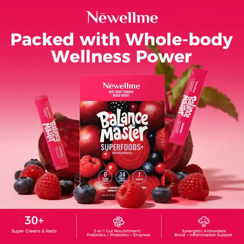 Newellme Super Red Beetroot Extract Food Powder - 14 Bottles per Box, Supports Blood Pressure, Leg Veins, Heart & Blood Vessel Health, Dietary Wellness Nutritional Health Supplement, Nutritional Supplements, Health Supplements, Edible