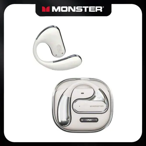 Monster Open Ear Headphones AC320,  Wireless Earbuds Bluetooth 5.4 with Clear Talk, Stylish Rotating Case with Lanyard, Type-C Charging, Comfort Fit, 24H Playback, Water Resistant Sport Earbuds - SummerWins - DealsForYouDays