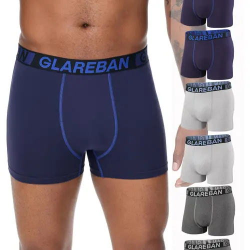 6pieces Pack Young Men Boxer Shorts Fashion Classic Style Casual Underwear Plain Underwear Male Brand Boxer And Underpants For Homme Set Slip Panties Boxer Briefs