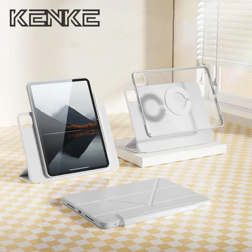 KENKE 2 in 1 Tablet Case with Detachable Tablet Holder, 1 Count Adjustable Tablet Cover with Stand, Tablet Mount Stand, Tablet Stands, Tablet & Computer Accessories for iPad Mini 7 6 10th Gen 7 8 9 Pro 11 Inch
