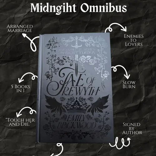 Midnight Edition Fae of Rewyth omnibus with black pages (enemies to lovers arranged marriage romantasy series special edition)