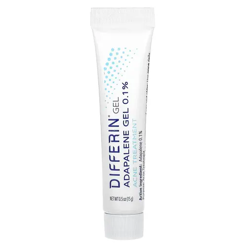 Differin Adapalene Gel 0.1 % Acne Treatment, Fragrance Free, 0.5 oz (15 g) | HSA/FSA Eligible