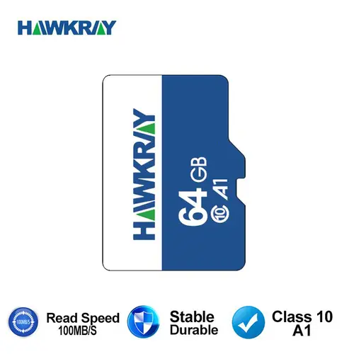 Hawkray 64GB High-Speed TF Memory Card - Surveillance Camera, Driving Recorder, Smartphone Accessories Universal Micro SD Card for Electronics Devices