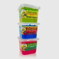 Sour Slime Licker Popping Boba – 3 Tubs Pack | Sweet Fruit Candy Popping Pearls with Tangy Flavor | Bursting Juice Balls Beverage Topping for Drinks & Desserts | Includes Straws