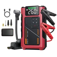 12000mAh Portable Jump Starter with Air Compressor, 150PSI, 12V Car Battery Jump Box, 10.0L Gas & 9.0L Diesel Engines, Wireless, Safe Clamps for Easy Use