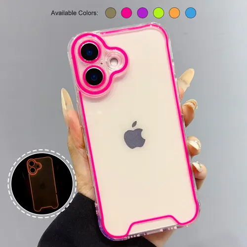 Clear Luminous Case Glow in The Dark Noctilucent Luminous Space Nebula Slim Fit Cover Protective Anti Scratch Cases Thin Translucent Protective Case For iPhone 16/15/14/13,back to school,back to school haul