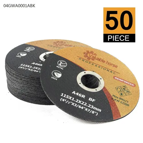 50 Pack 4.5 inch 1/16" Cutoff Wheels 4.5 Cutting Discs Stainless Steel & Metal,Metal and Stainless Steel Cut Off Wheels for Angle Grinders,Cut-Off Wheel, Angle Grinder Cutting Disc,General Purpose G-PLUS,car accessories