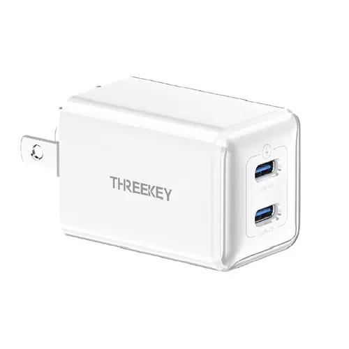 35W USB-C Wall Plug Charger, Dual-Port Portable Electronic Power Adapter for Smartphones, Cellphones - Fast Charging Compatible with iPhone 17/16/15/14/13/12/11/X, Samsung, Sony, Moto, iPad, MacBook