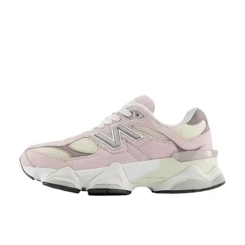 NEW BALANCE Women's 9060 Lifestyle Sneakers, Pink & White Suede Mesh with a Chunky Look, Cushioned Walking Shoes for Casual Wear, Sports Shoes, Fashionable Versatile Sneakers, Cushioned Sole