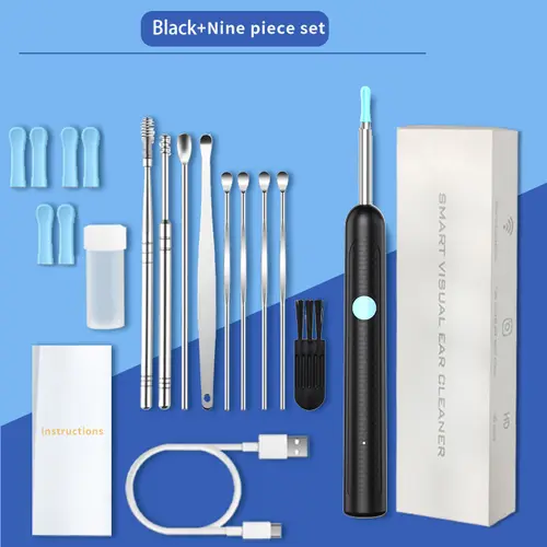 Portable Ear Pick with Camera View, 1 Set Type-C Rechargeable Waterproof Endoscope Tool, At-Home Ear Care Tool for Home or Travel, Christmas/New Year Gift Stocking Filler
