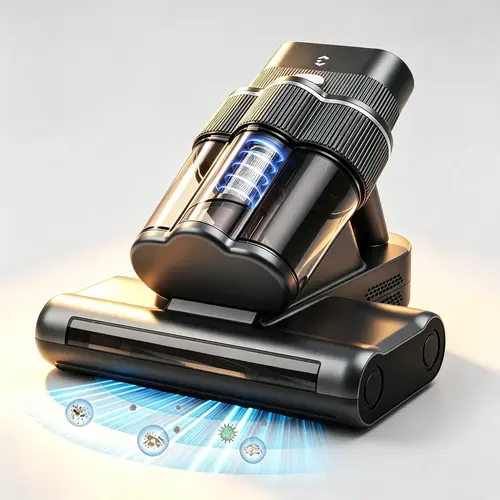 EASYERA Mattress Vacuum Cleaner, 20Kpa Handheld Vacuums with 253.7nm UV-C Light, 140°F Heat, HEPA Filter & Ultrasonic, Triple-Cup, Aroma Tablet, Bed Vacuum Cleaner for Crib, Sofa, Couch, Bed