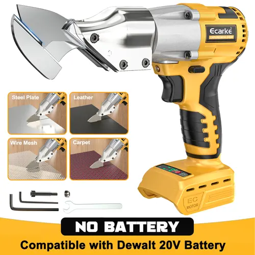 Sheet Metal Cutter for Dewalt 20v, Battery Not Included, Sheet Metal Nibbler - 221 Ft-Lbs Torque Metal Shears - Cuts 18GA Material for Steel, Leather & Carpet - with 360 Degree Pivoting Head