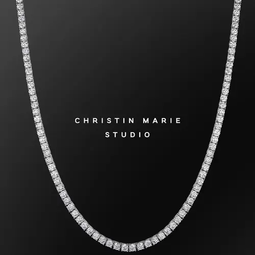 CMS 925 Tennis Necklace