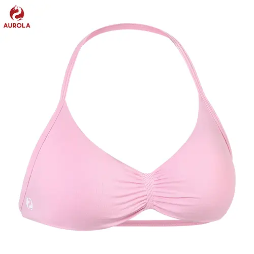 AUROLA Influence Strappy Bra Sports Bras for Women, Backless Padded Impact Strappy Bra for Workout Gym Yoga with Removable Cups