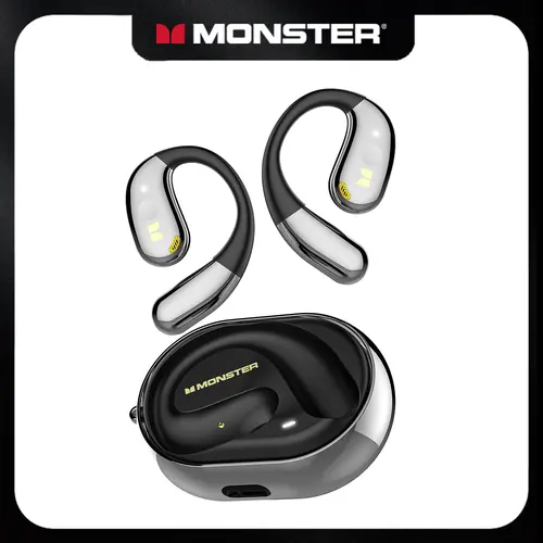 Monster Open Ear AC360, Wireless Rotary Earphone, With Lanyard, Upgraded Wireless 5.4, Touch Control, 24h Long Battery Life, Long Wear Comfortable And Not Tired - SummerWins - DealsForYouDays