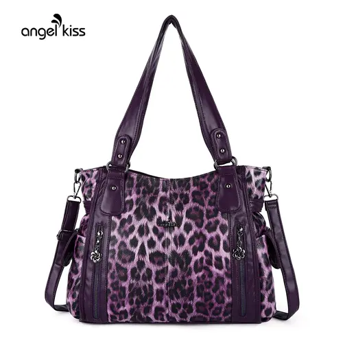 Angel Kiss Women's Vegan Leather Hobo Tote Satchel Handbag Shoulder Bag - 13.8"x5.2"x11.8", Multi-Compartment, Fashionable Versatile Everyday Purse, Trendy Crossbody for School, Bags for Women summerwins tiktokshopbacktoschool, Hobo Shoulder Bags, Angel K