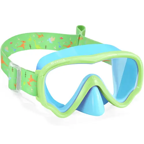 [BackToSchool] Vvinca Kids swim Goggles with Nose Cover, Diving Mask Elastic Fabric Strap Anti Fog Anti Shattered Lens for Kids Swim Goggles 3-14,for Lake,Beach, Summer Party Swim Glasses Swimming Accessories#tiktokshopsummersale, Swimming Goggles